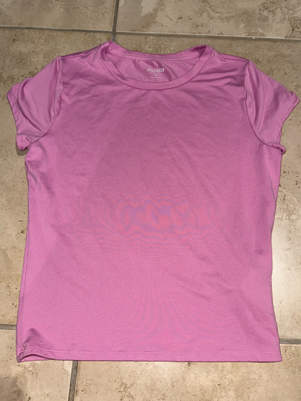 Hollister Short Sleeve Crewneck Tee - Light Pink